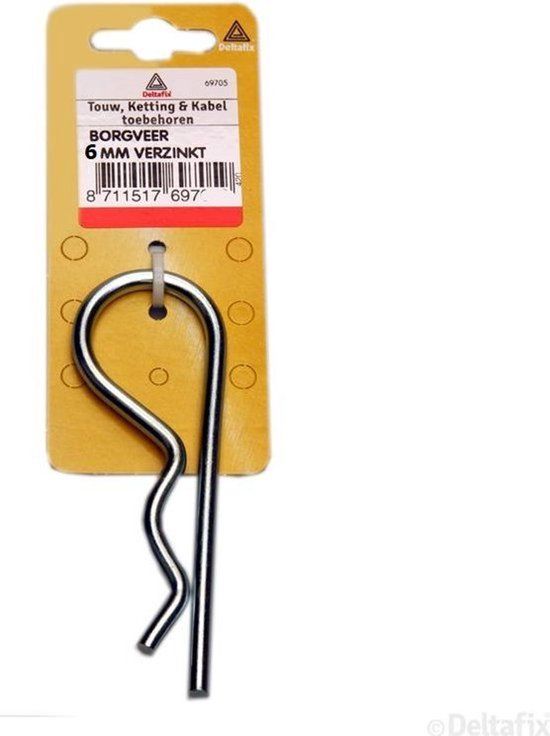 Deltafix Borgveer 6mm Verzinkt
