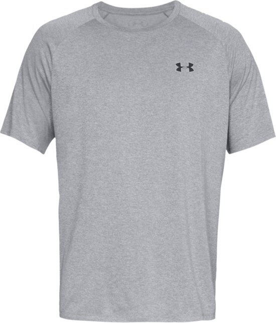 Under Armour Tech 2.0 SS Tee Sportshirt Heren - Steel Light Heather - Maat XXL Het authentieke go-to training shirt 2.0