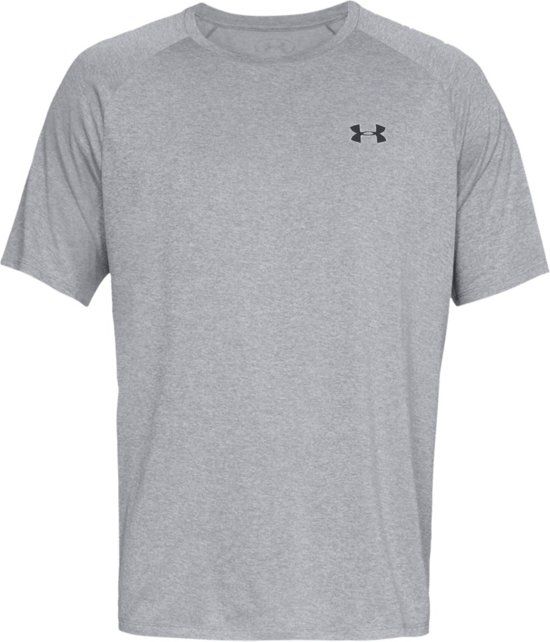 Under Armour Tech 2.0 SS Tee Sportshirt Heren - Steel Light Heather - XXL