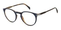 DAVID BECKHAM DB 1139 Prescription Eyewear Frames, Blue Brown, 49