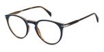 DAVID BECKHAM DB 1139 Prescription Eyewear Frames, Blue Brown, 49