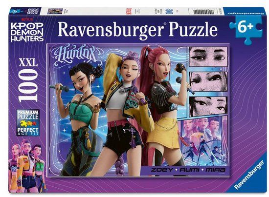 Ravensburger - Legpuzzel - Kpop Demon Hunters - Puzzel 100 XXL stukjes