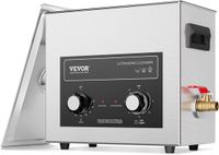 VEVOR 6L Ultrasone Reiniger - 360º - met Verwarmingstimer en Mand - Ultrasoonreiniger voor Brillen / Sieraden / Metalen onderdelen Gereedschap