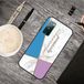 Merkloos Samsung Galaxy S20 FE Frosted Fashion Marble Shockproof TPU Back Cover (Blue-Violet Triangle)