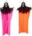 Boland spoken in neon kleuren - 2x stuks - L90 cm - skelet - halloween - uv blacklight - decoratie