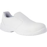 REPOSA Nurse Werkschoenen voor dames en heren met veiligheidsneus van composiet, gesloten sanitaire schoenen zonder veters, comfortabele sanitaire keukenschoenen, antislip