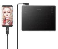 Merkloos Tekentablet - 4,8 x 3 inch - Compact - Drukgevoelig - Met stylus zonder batterij