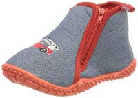 Playshoes pantoffels jeansblauw brandweerwagen