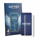 Savvies - Screenprotector voor Xiaomi Redmi Note 15 Pro 4G - Folie Beschermfolie transparant volledig dekking 4 Stuks