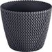 Prosperplast Bloempot Buiten Binnen Rond Splofy 22cm ANTRACIET / 2 STUKS