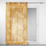 douceur d'intérieur Gordijn met ogen 140 x 280 cm camel gezandstraald bedrukt schets