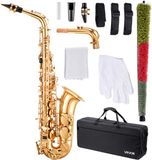 VEVOR Altsaxofoon E Majeur 23 Toetsen Sax Beginnersset met Koffer, Riem en Mondstuk