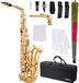 VEVOR Altsaxofoon E Majeur 23 Toetsen Sax Beginnersset met Koffer, Riem en Mondstuk