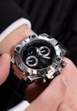 Guess Ignite Multifunctioneel Horloge Zwart Kast Gemaakt Van 100% Roestvrij Staal En Een Armband Van 100% Siliconen 46 GW0802G1, GW0802G2