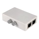 KALEA-INFORMATIQUE Ethernet RJ45 LAN-verdeelkast Schakeltype voor het routeren van 1 ingang naar 2 uitgangen of 2 ingangen naar 1 uitgang
