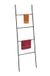 Relaxdays Handdoekladder Badkamer - 4 Stangen - 171x55 cm - Staal - Zwart
