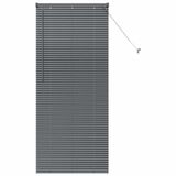 vidaXL - Venetiaanse jaloezie - Donkergrijs - 175 x 75 cm - Aluminium