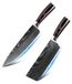 Set de 10 couteaux de chef professionnels