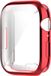 By Qubix Qubix Siliconen case (volledig beschermd) 41mm - Rood - Geschikt voor Apple Watch Series 7/8/9 (41 mm)
