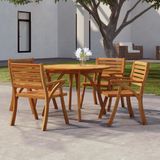 Prolenta Maison Exclusive Tuintafel, diameter 110 cm, massief acaciahout