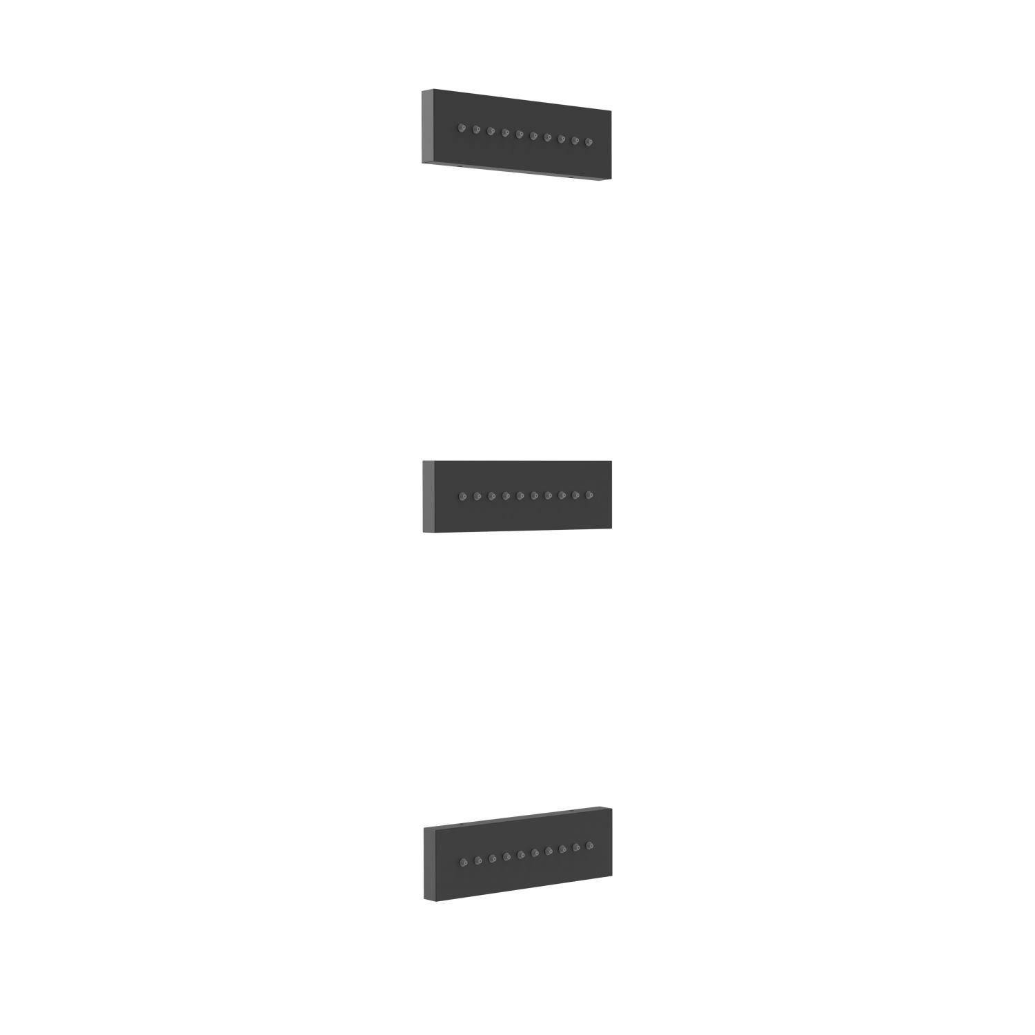 Tres Bodyjet inbouw hydromassage mat zwart 13.9x4.9 cm