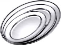 Merkloos / Sans marque Bahama Warenvertriebs Gmbh Serveerschaal - RVS - ovaal - 30 cm