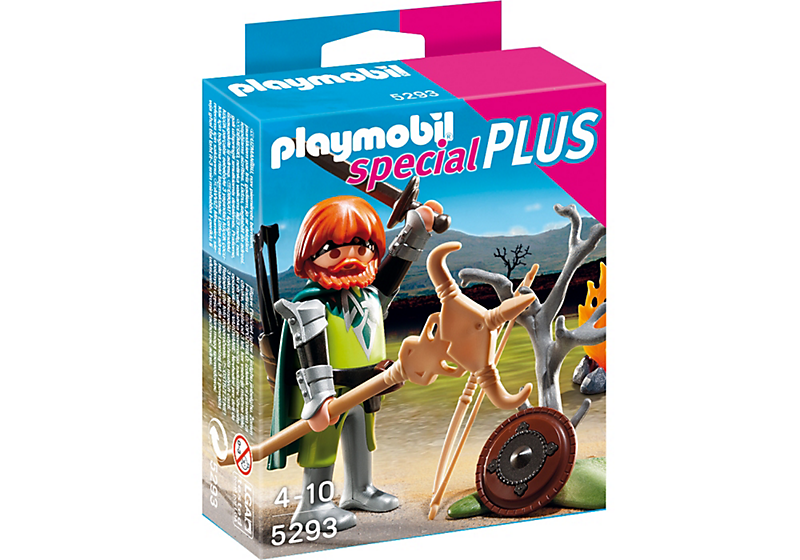 playmobil SpecialPlus Celtic Warrior with Camp Fire