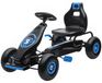 HOMCOM Gokart, kinderauto met pedalen, loopfiets, geschikt voor buiten, groen en zwart