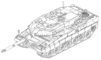 Trumpeter Modelbouwpakket Militaire voertuigen - 07191 German Leopard2A6 MBT Tank Plastic - 1:72 - Modelbouw