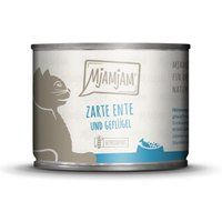 MjAMjAM Eend en gevogelte natvoer voor volwassen katten 6x200 g