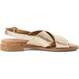 Tamaris 1-28102-44 Sandales à plateforme pour femme, Or métallique clair, 38 EU