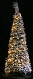 RTM Lighting Pop-up kerstboom met sneeuw en 150 LEDs - 120 cm