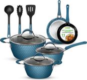 NutriChef Batterie de cuisine 11 pièces Induction