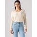 Levi's Petal Vneck Sweater White Swan Triblend Taille: XS