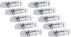 Alberts 840907 Grendel, recht, met platte handgreep und befestigter Schlaufe, elektrolytisch verzinkt, dik gepassiveerd, plaat 100 x 44 mm, set van 10