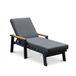 Lola Lola chaise longue | aluminium + polywood | anthracite | 199cm