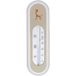 ZEWI bébé-jou 6236 Thermomètre de bain Taupe, Blanc 0 - 55 °C Analogique