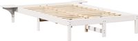 vidaXL Bedframe Wit 135 x 190 cm Massief Grenenhout