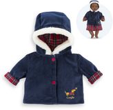 Corolle Babypop Winterjas - Donkerblauw, Bontkraag, 36cm Poppen