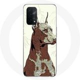 Maniacase Case voor Oppo A74 5G Doberman Hondenras