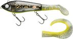 Abu Garcia Svartzonker McHybrid Hybrid Fishing Lure – Soft and Hard Hybrid Design for Freshwater and Saltwater Pike, Perch, and Trout Fishing, Hand-Painted, Ghost Walleye 20 cm