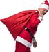 Boland Zak Kerstman Volwassenen Unisex Kerstman Kerst