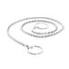 Record Hondenhalsband met dikke slangenketting, verchroomd messing, maat L, 60 cm