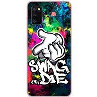 Samsung Galaxy A41 Swag or die bedrukt siliconen hoesje
