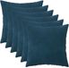 vidaXL Kussensloop 6 stuks HEERLEN Blauw 35 x 35 cm Fluweel
