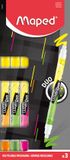 Maped Office Maped 734127, 3 stuk(s), Geel, Groen, Oranje, Roze, Beitelvormige punt, 1 mm, 5 mm