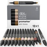 Winsor & Newton 884955080122 - Markeerstiften - Zwart - 13 stuks