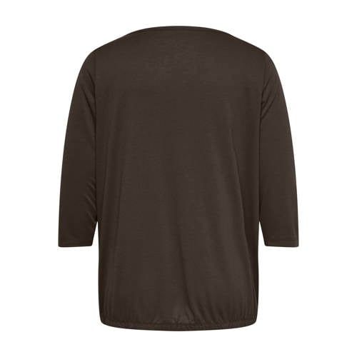 ONLY CARMAKOMA Plus Size Top - Dark Brown