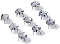 Prym Siernieten met Strass Stenen 7mm - Zilverkleurig - 12 stuks
