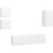 Maison Exclusive - Meuble TV 5 pièces Bois d'ingénierie blanc